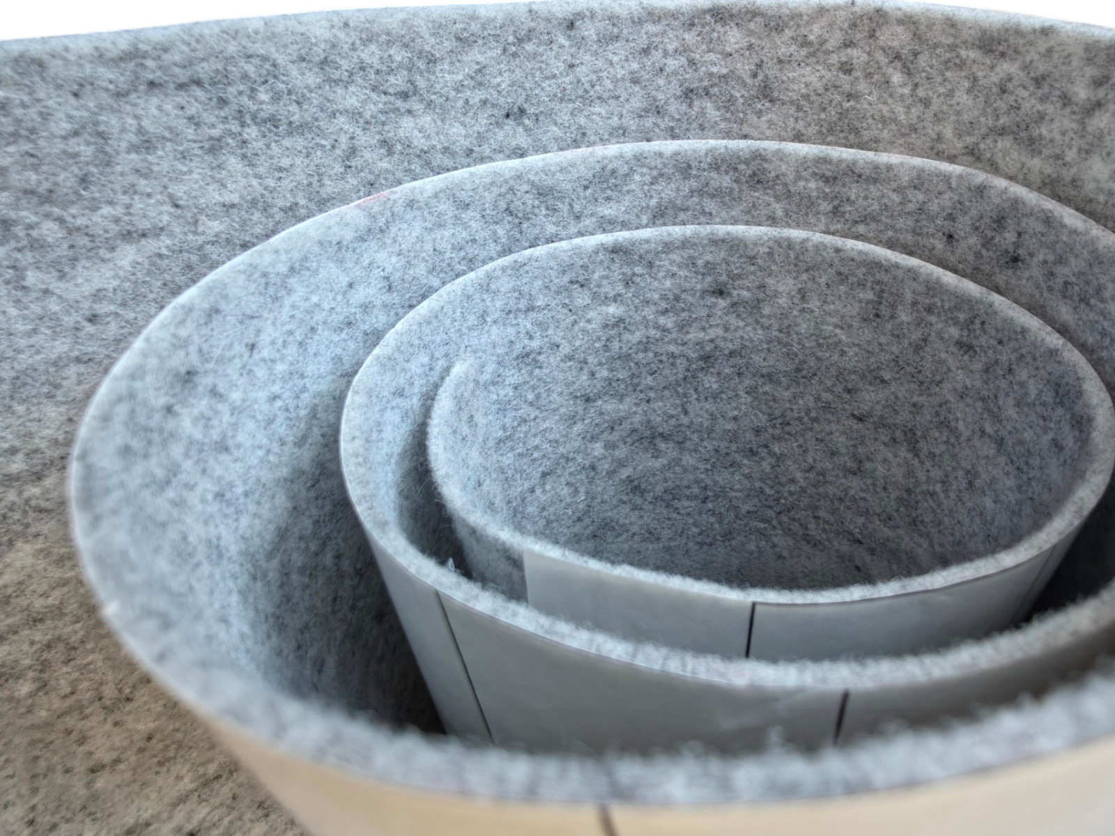 Tapis en feutre VANUE pour camping-car, GRIS FONCÉ, autocollant, épaisseur 2,5 mm, 1 m, largeur 1,2 m.