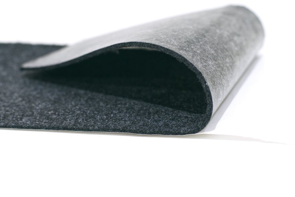 Échantillon VANUE Camper feutre GRIS FONCÉ, autocollant, épaisseur 2,5 mm